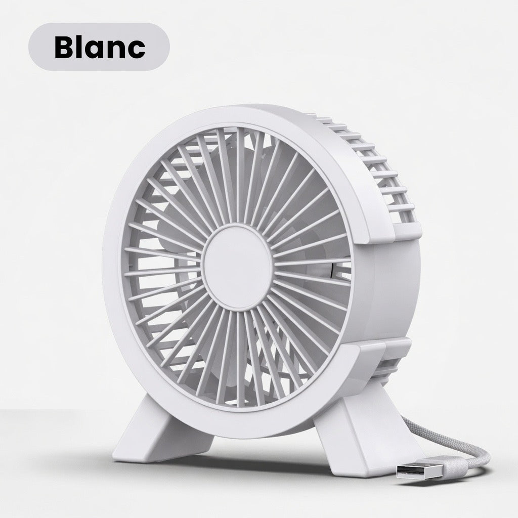 Ventilateur USB Silencieux Rechargeable