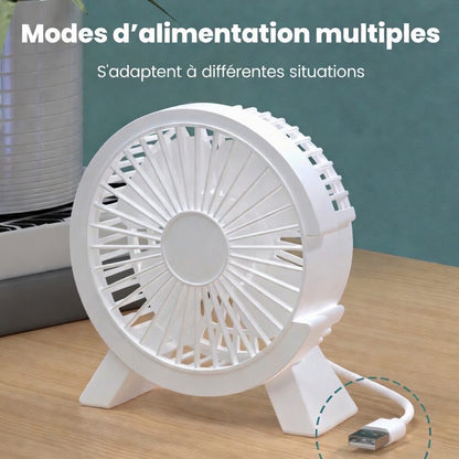 Ventilateur USB Silencieux Rechargeable