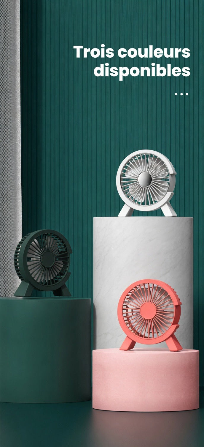 Ventilateur USB Silencieux Rechargeable